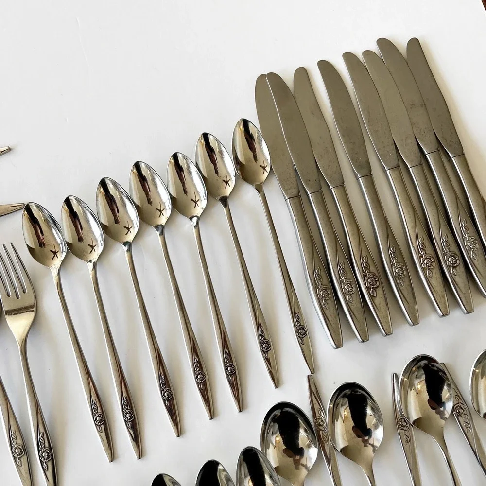 Vintage Lot Oneida Oneidacraft Deluxe Stainless 